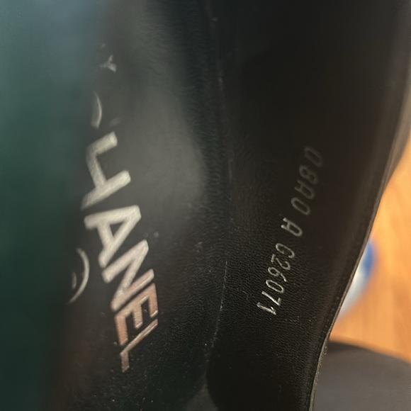 Chanel, black panther leather, size:7 - Picture 3 of 5